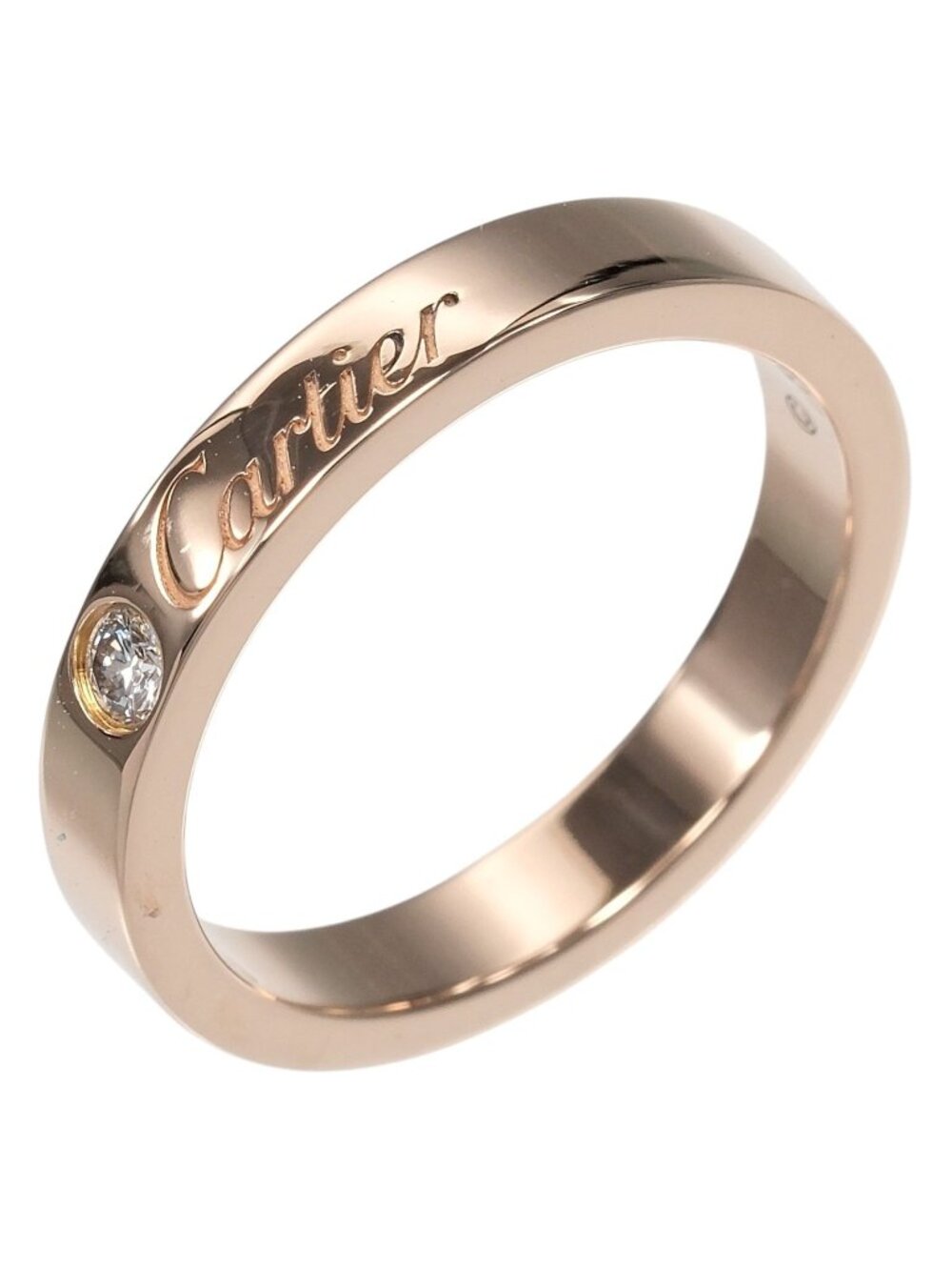 Cartier C de Cartie 18k Pink Gold Diamond Ring
